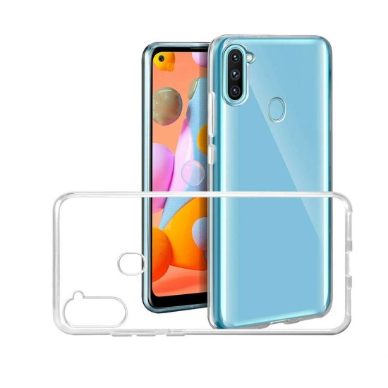 Capa de Silicone 360º para Samsung Galaxy A11/M11 Transparente